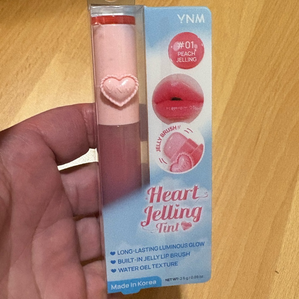 YNM Heart Jelling Tint - Peach Jelling (#01) Brand New Factory Sealed.
